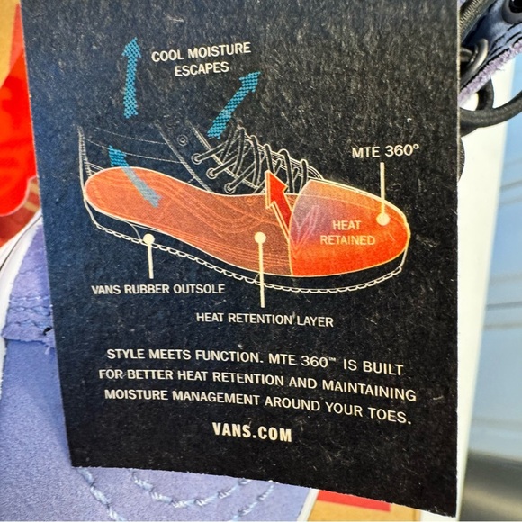 Vans Kids Hi MTE Periwinkle Blue Suede Sneakers Toggle Laces Sz 11 NEW - Picture 6 of 10